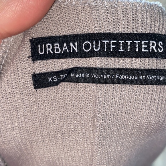 Urban Outfitters Gray Slouchy Ribbed Crop Top - Picture 4 of 9